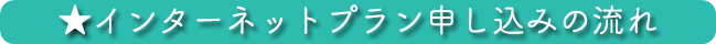 インターネットプラン申し込みの流れ