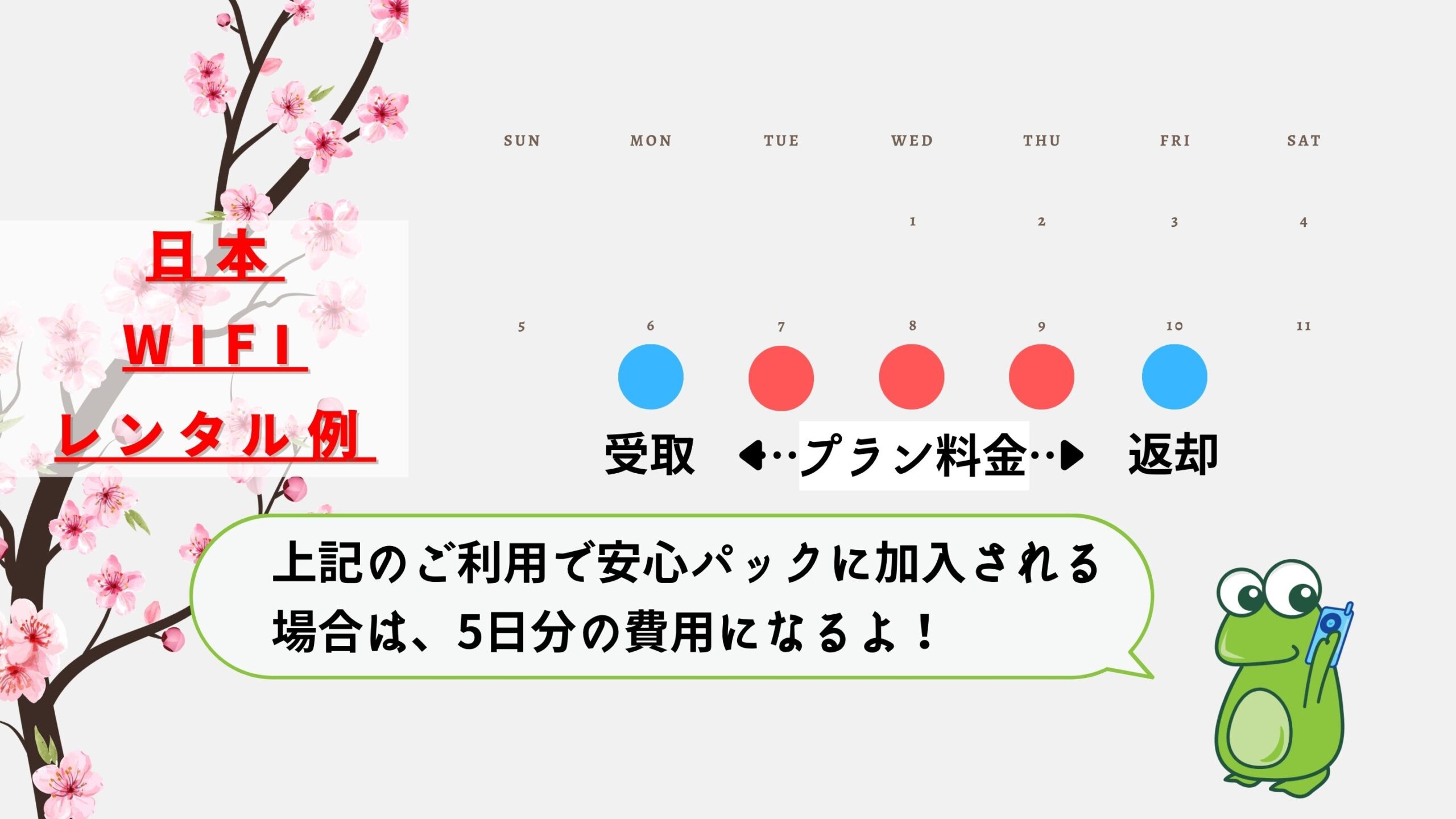 日本WiFi安心パックの例
