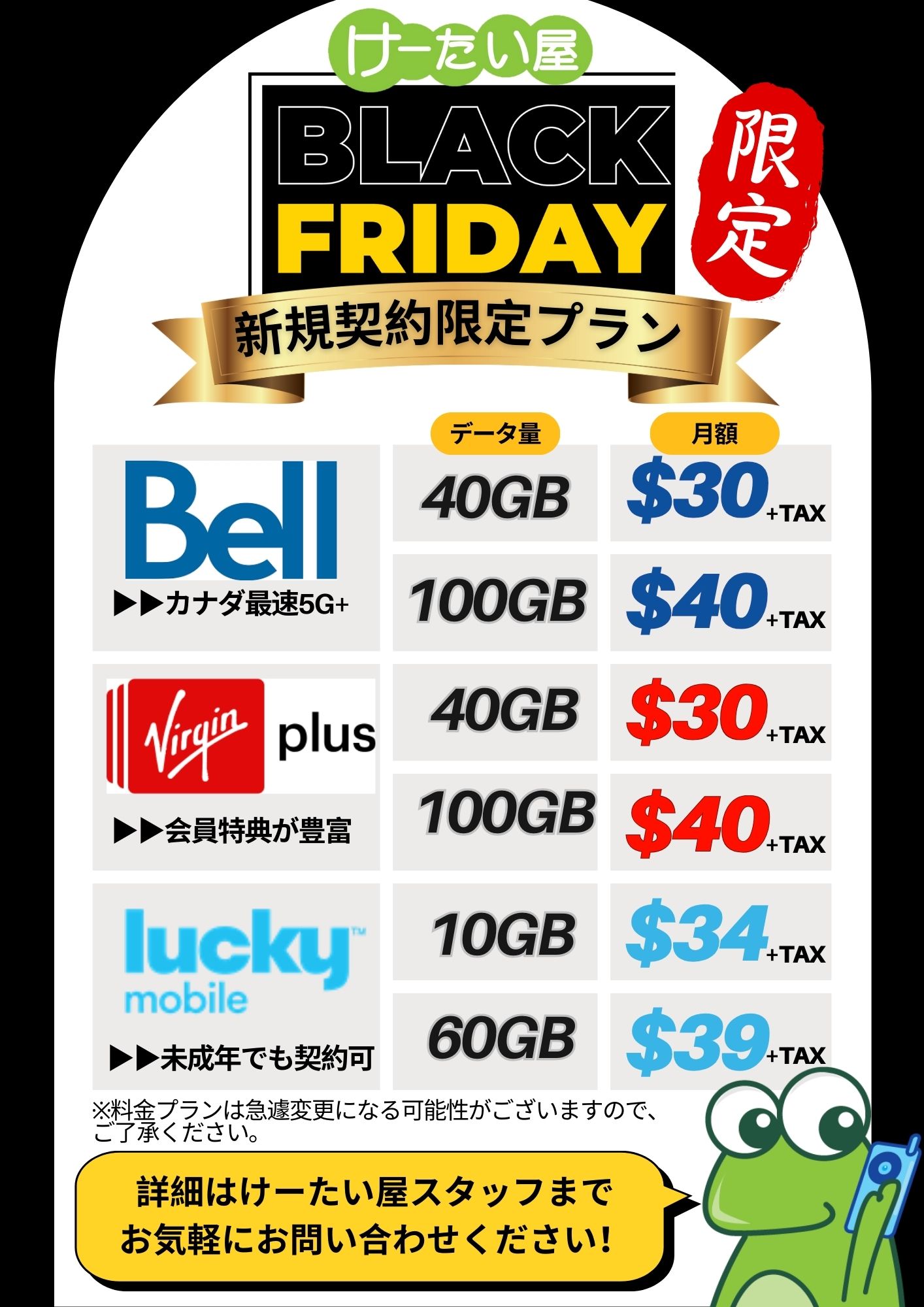 Black Friday Offer (3) ブラックフライデーセール