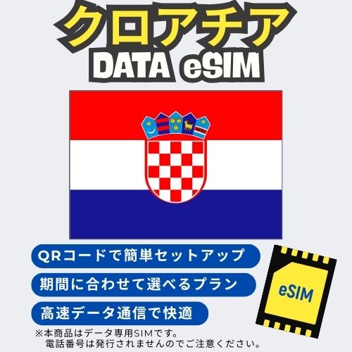 Croatia data esim